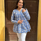 Blue Ambar short kurta