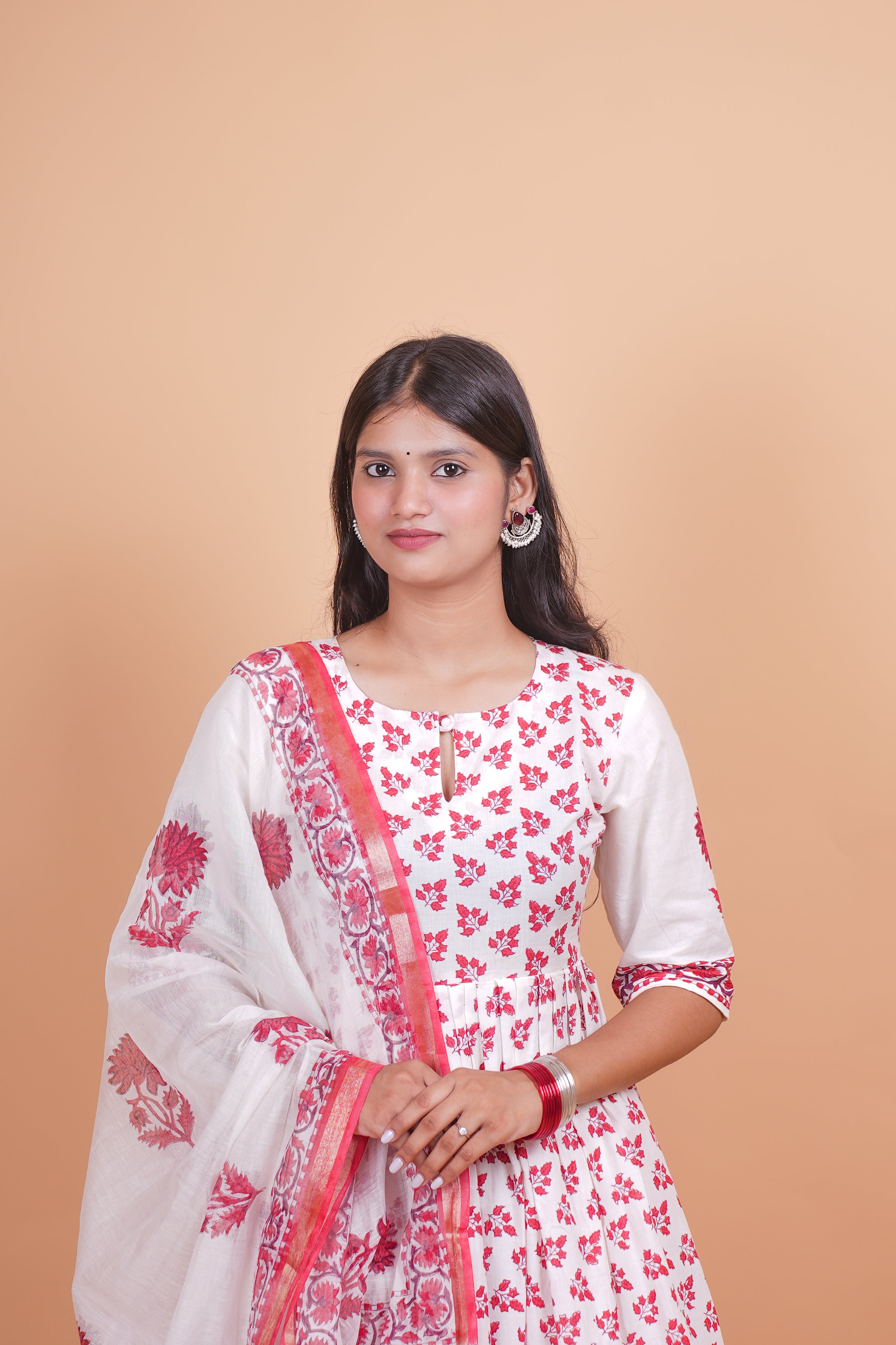 Pankhuri three piece chanderi set