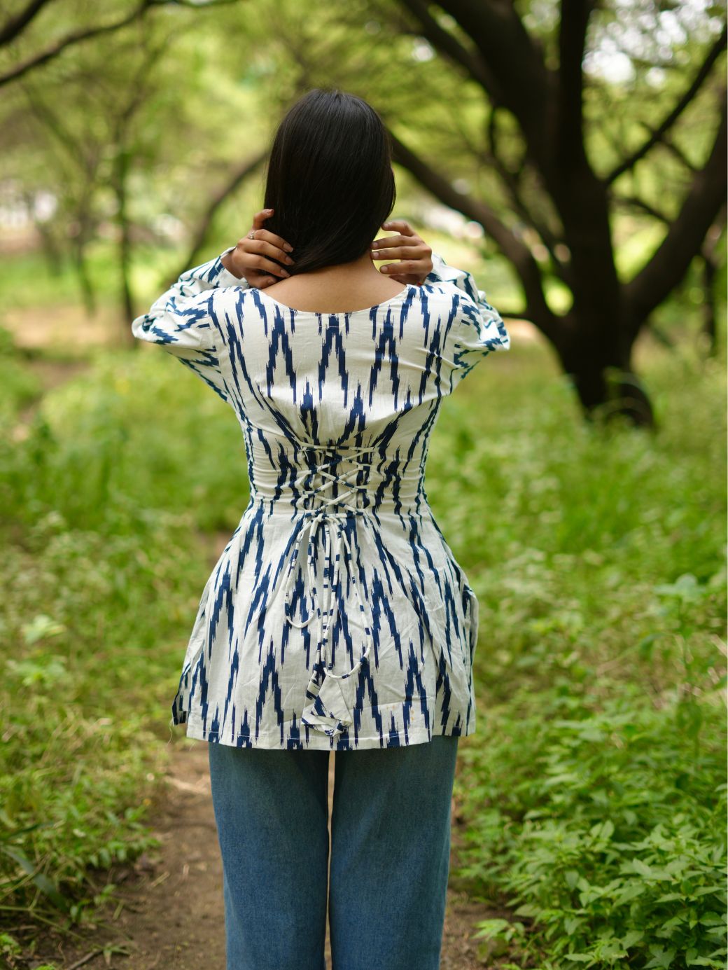 Ocean Wave Short Kurti