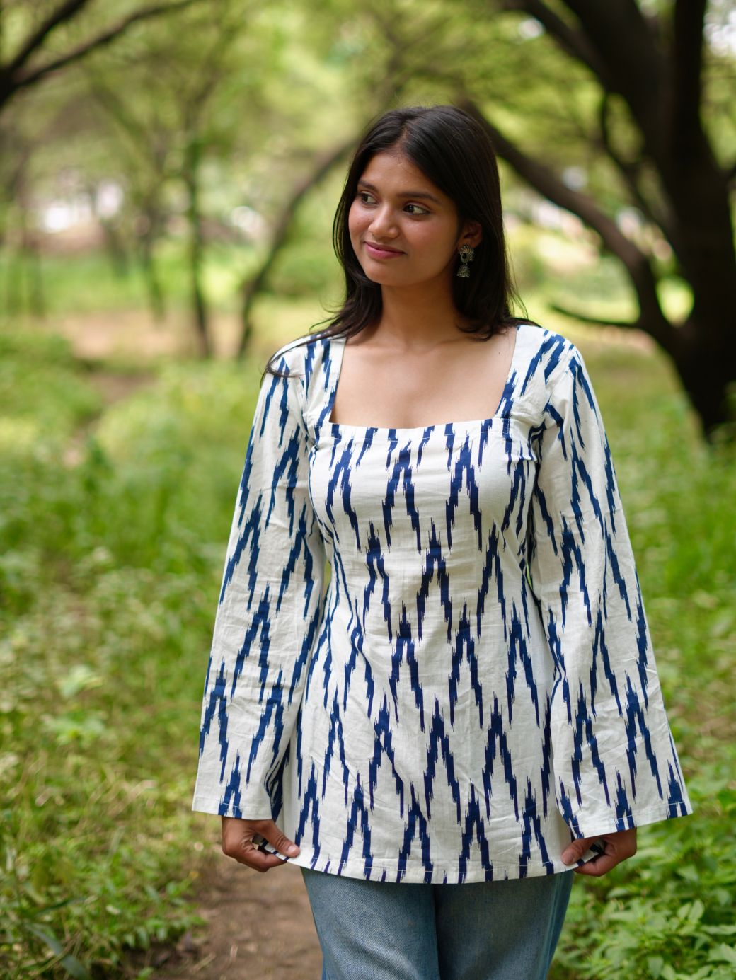 Ocean Wave Short Kurti