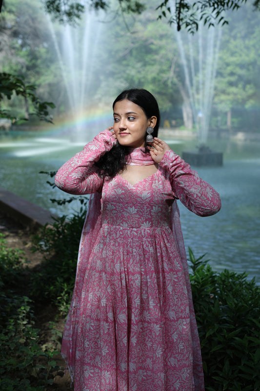 Roohani Anarkali Three Piece Set