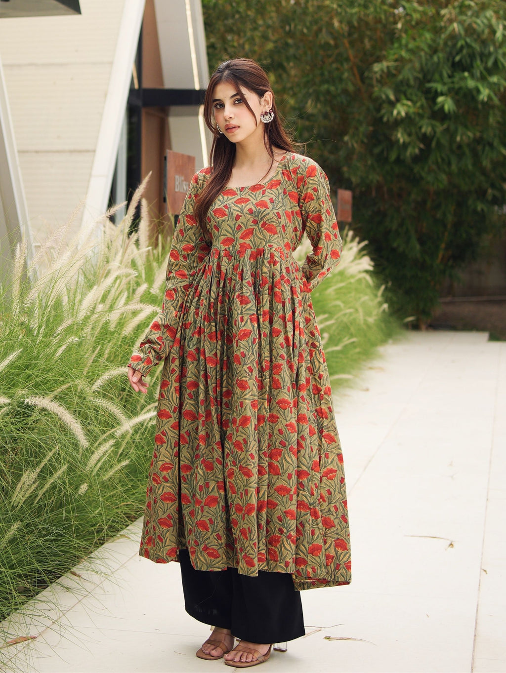 Mohini Handblock Cotton Kameez for Women