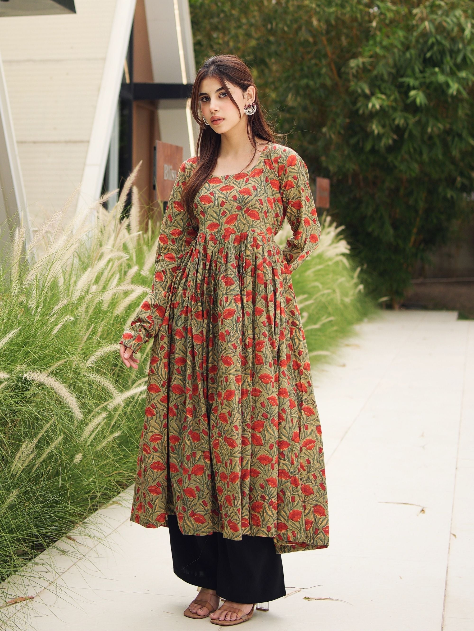 Mohini Handblock Cotton Kameez for Women