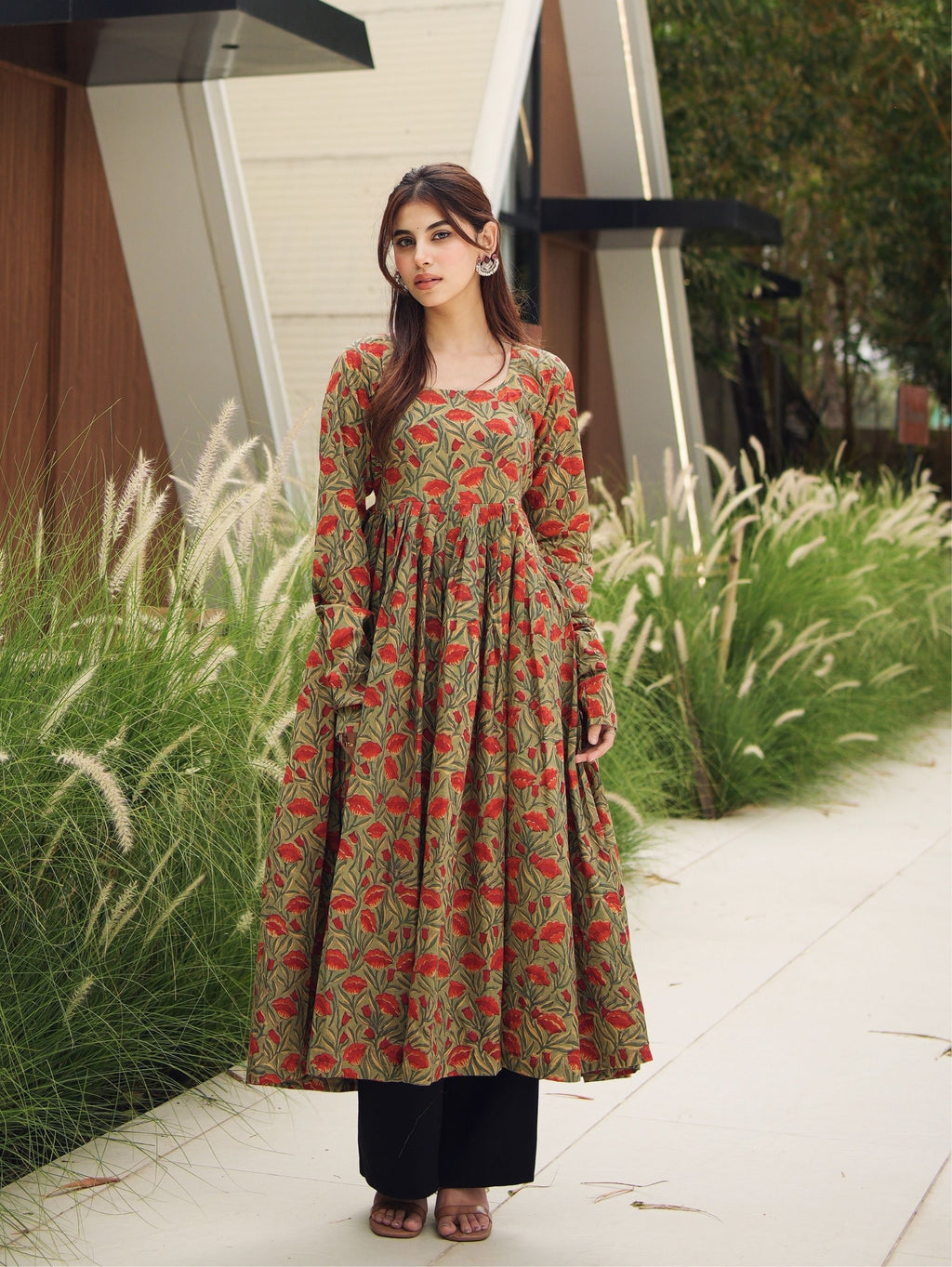 Mohini Handblock Cotton Kameez for Women