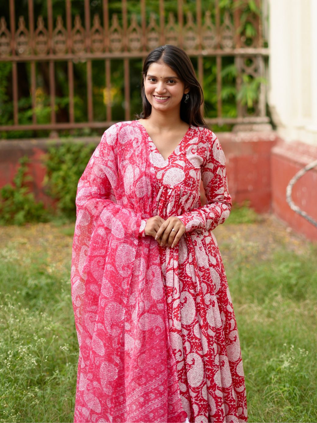 Aaina set (with extra ghera)