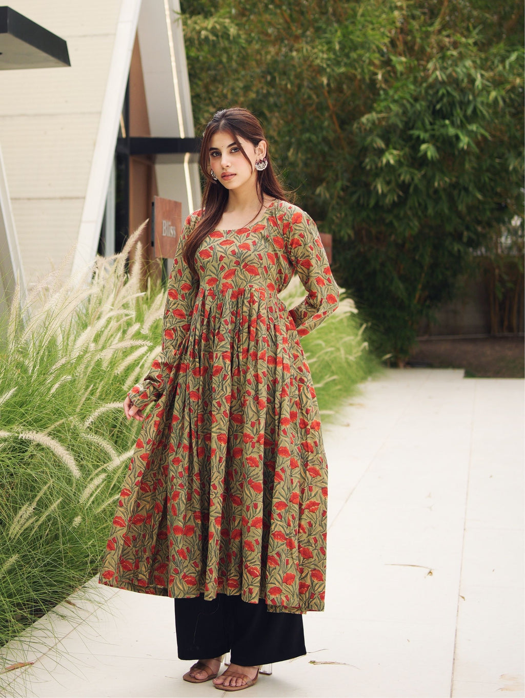 Mohini Handblock Cotton Kameez for Women