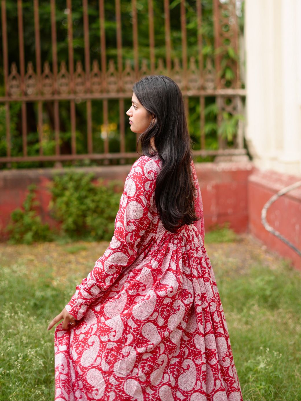 Aaina set (with extra ghera)
