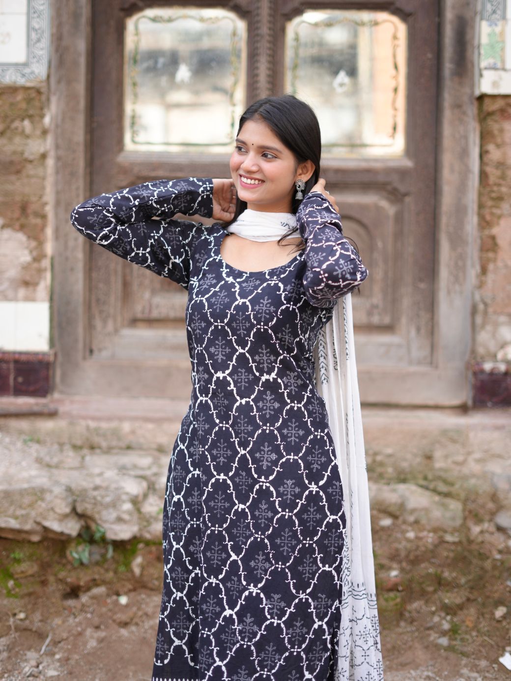 Noir Elegance Kurta Set