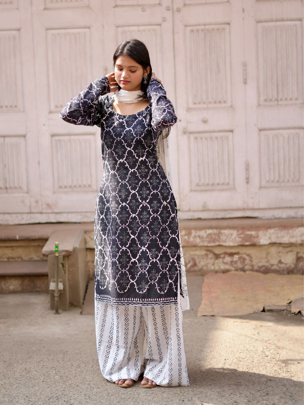 Noir Elegance Kurta Set