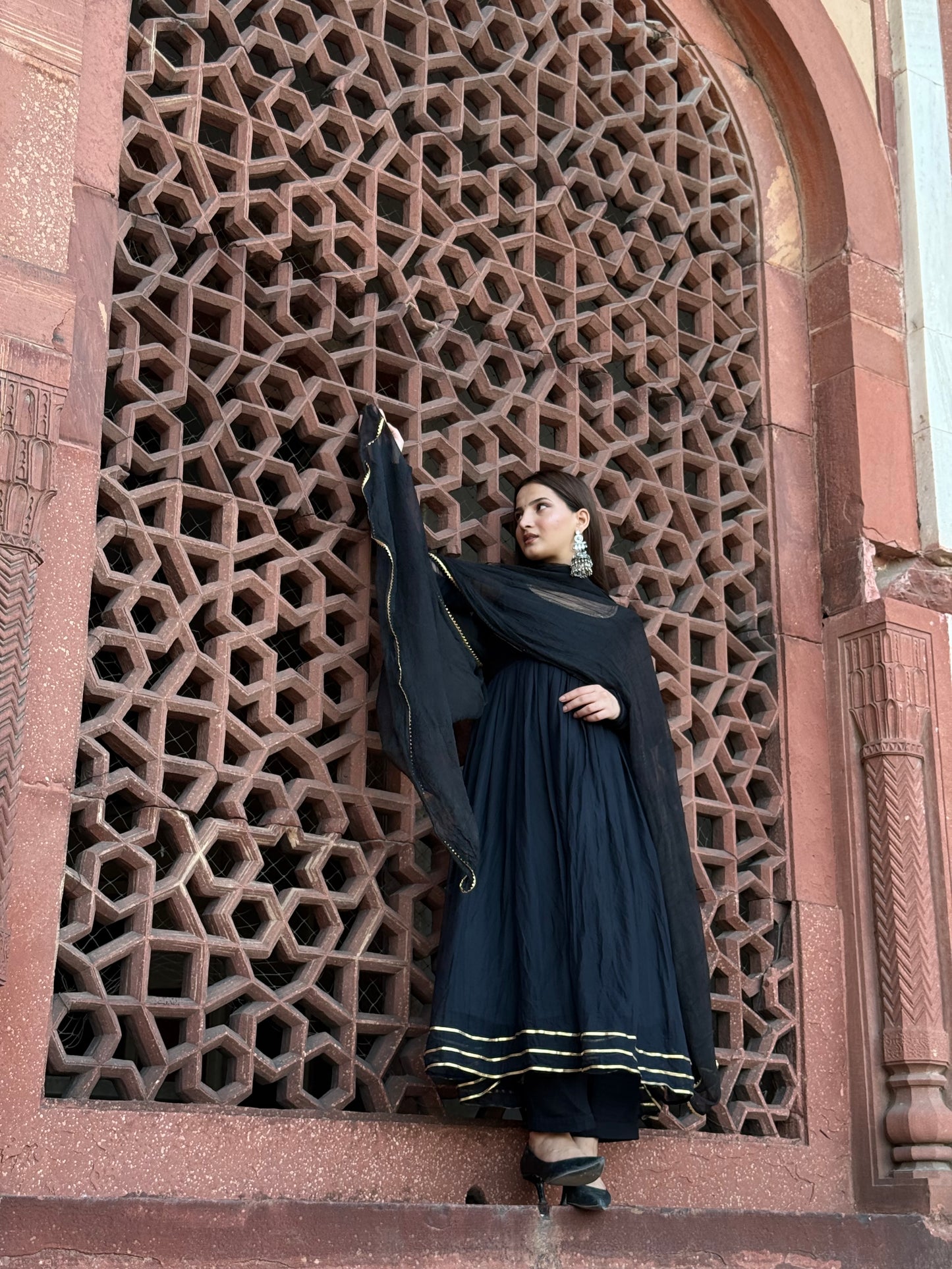 Noor anarkali (ghera) set