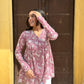 Peach paisley kurta