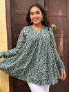 Green paisley Kantha kurta