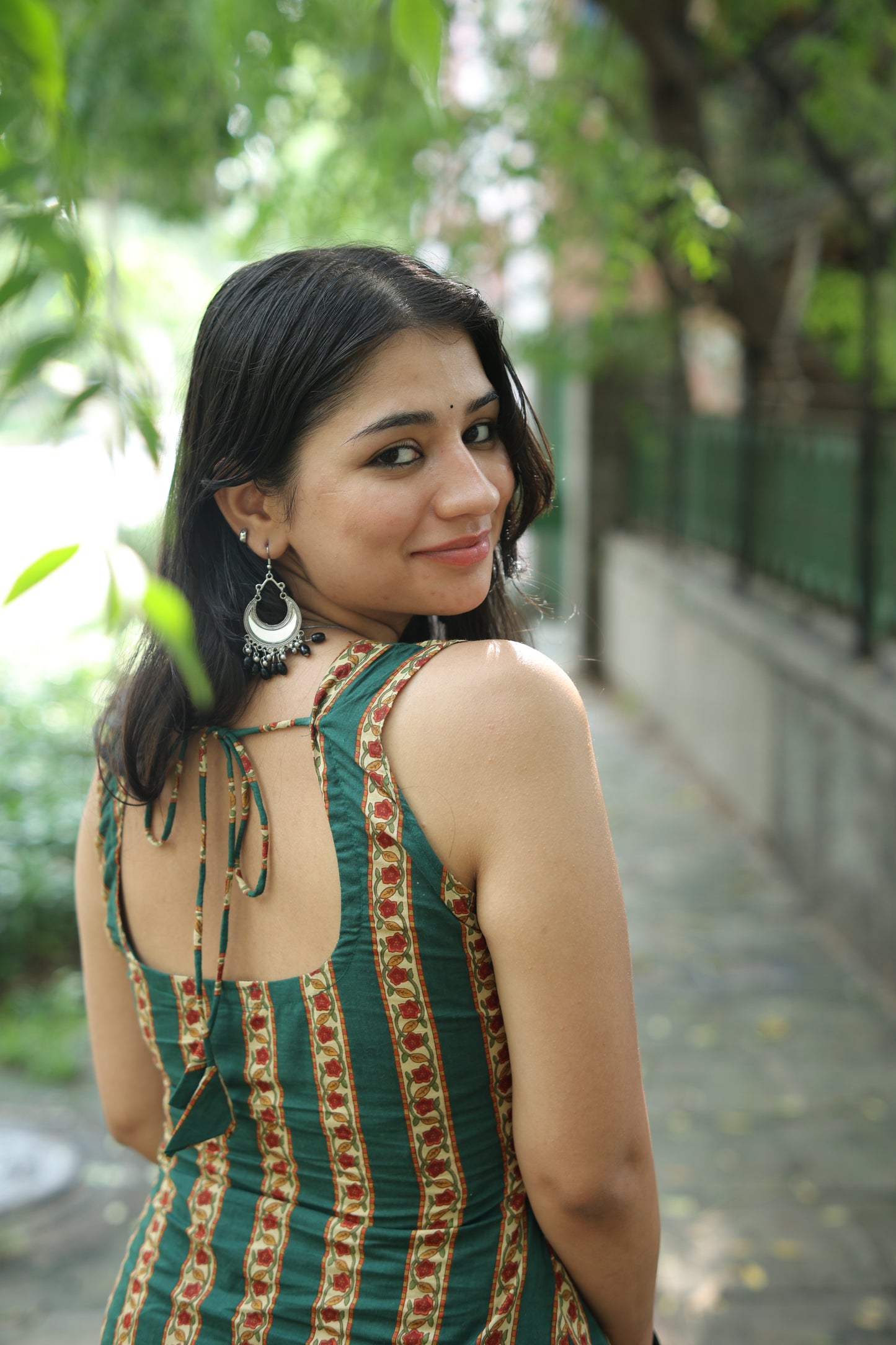 Green gulabo short kurti