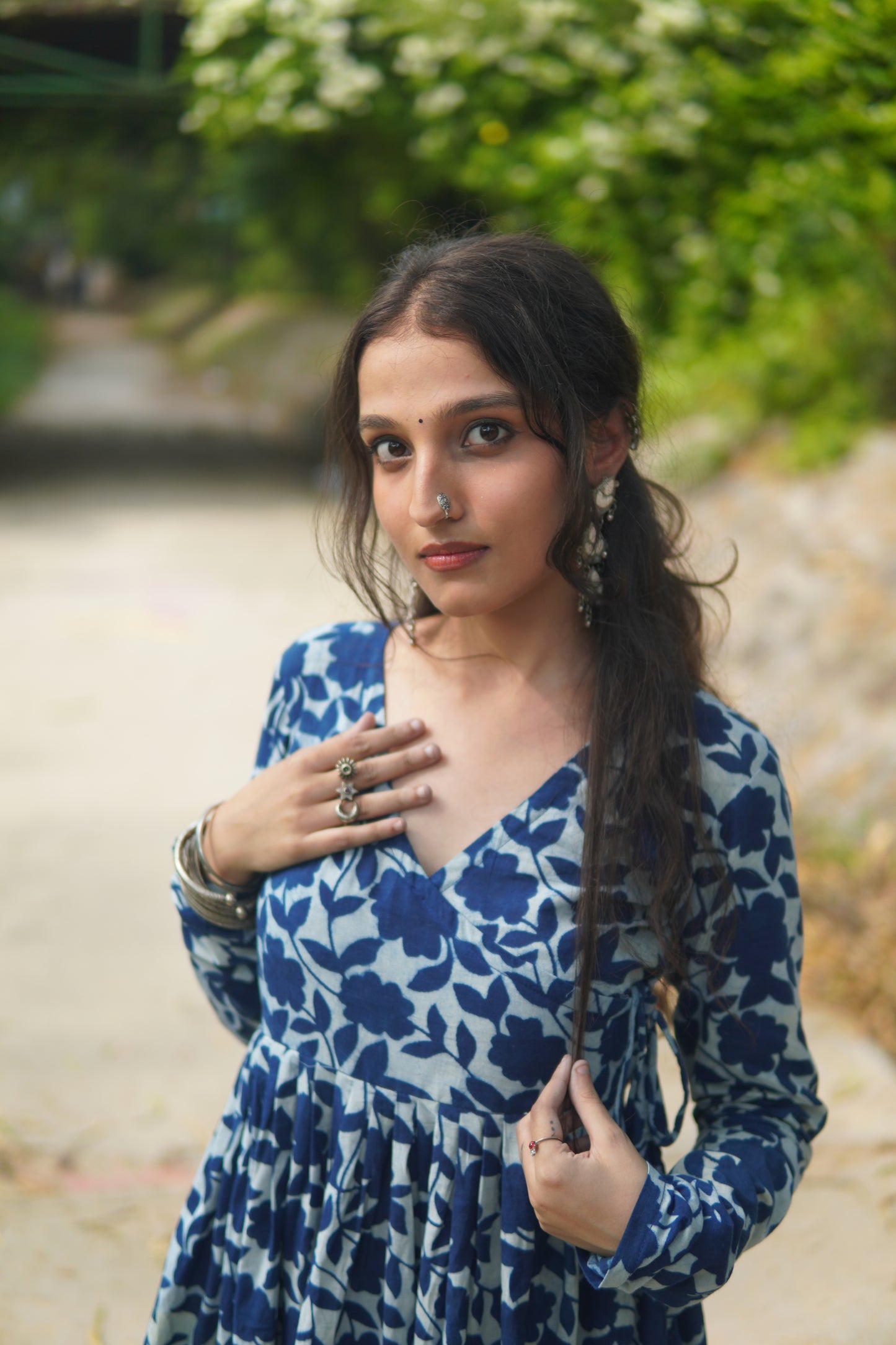 Indigo Blossom Kameez
