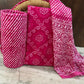 Pink bandhej set