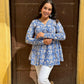 Blue Ambar short kurta