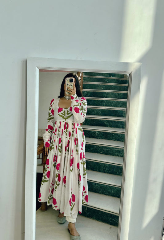 Gher kameez (pink)