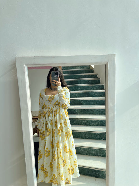 Yellow buta kameez✨