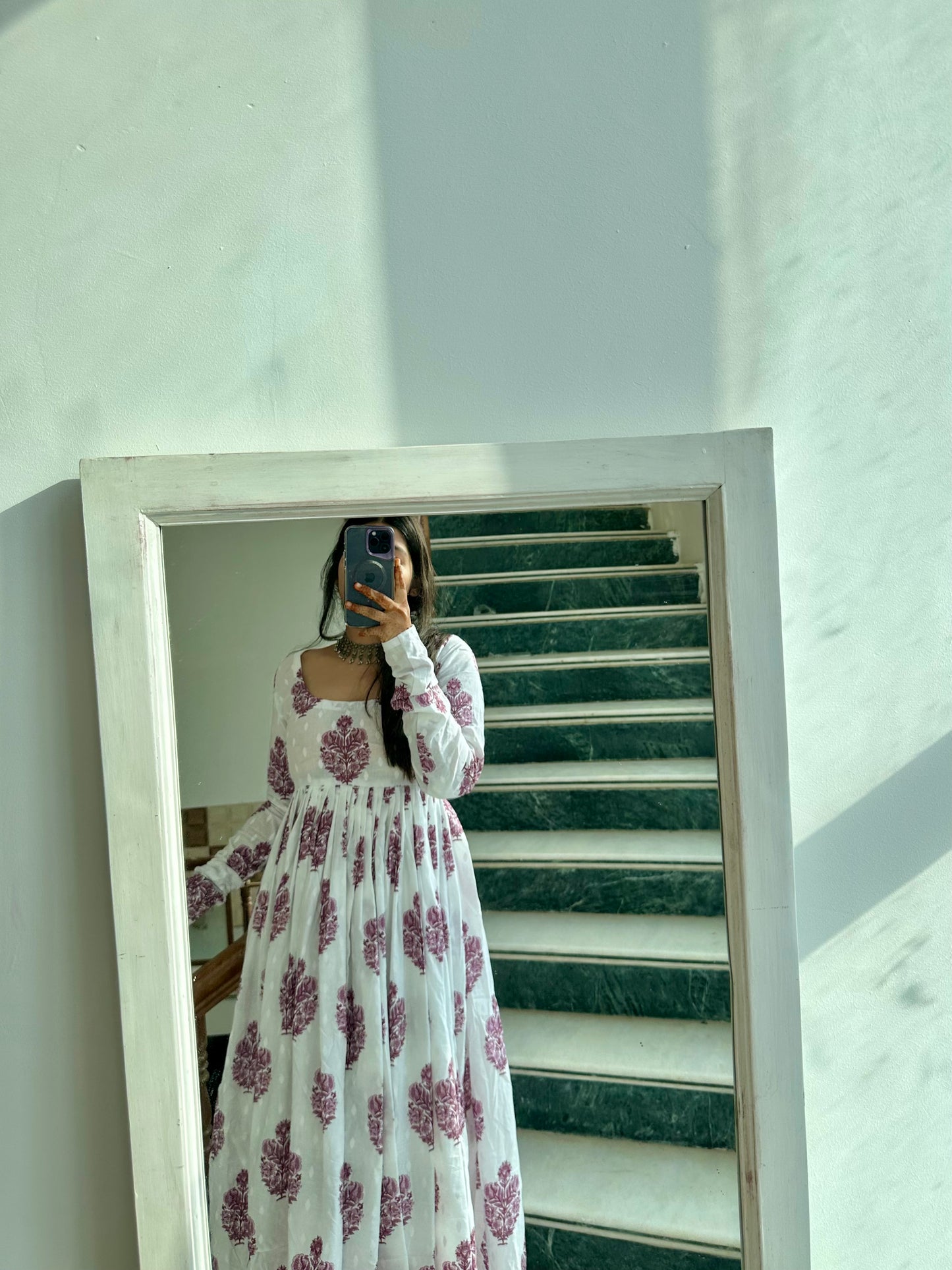 Pink buta kameez