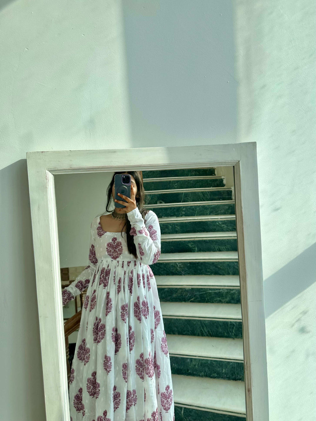 Pink buta kameez