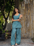 Rukhsar Handblock Cotton Two Piece Farshi Set