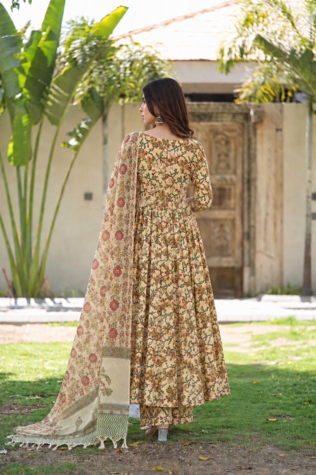 Phoolwari Anarkali – 3 Piece Set
