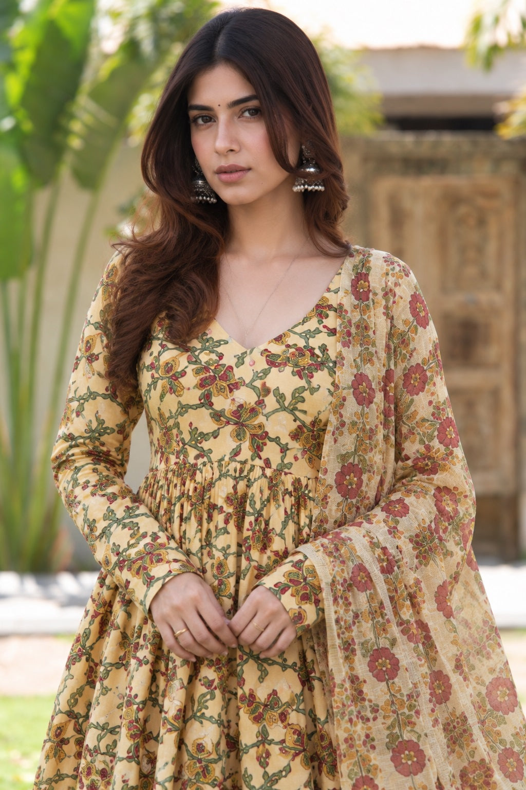 Phoolwari Anarkali – 3 Piece Set