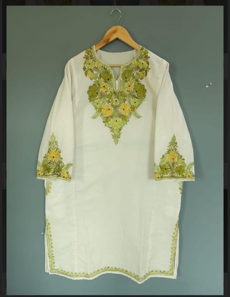 Traditional Kashmiri Embroidered Pheran