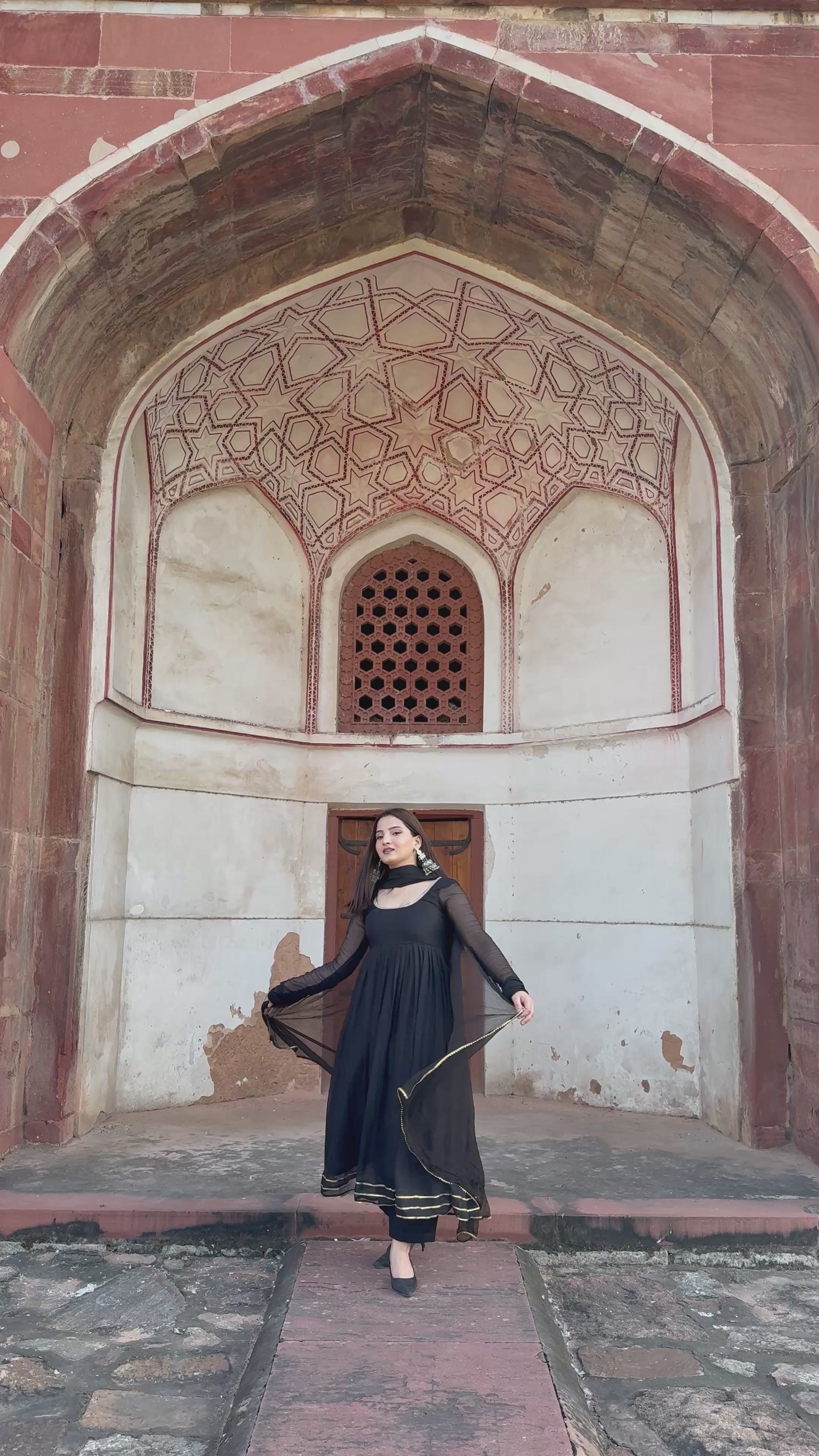 Noor anarkali (ghera) set